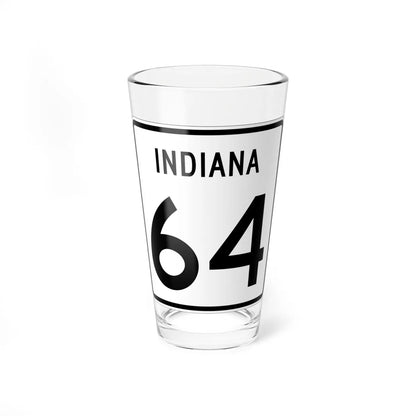 Indiana 64 (Indiana) (Road Sign) Pint Glass 16oz 16oz - Go Mug Yourself