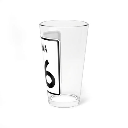 Indiana 66 (Indiana) (Road Sign) Pint Glass 16oz - Go Mug Yourself