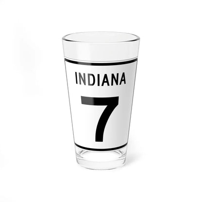 Indiana 7 1955 (Indiana) (Road Sign) Pint Glass 16oz 16oz - Go Mug Yourself