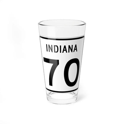 Indiana 70 (Indiana) (Road Sign) Pint Glass 16oz 16oz - Go Mug Yourself
