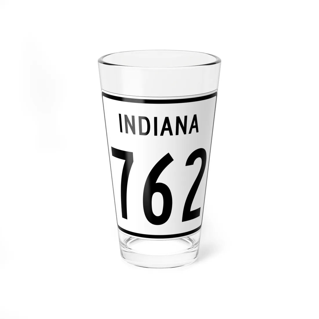 Indiana 762 1955 (Indiana) (Road Sign) Pint Glass 16oz 16oz - Go Mug Yourself
