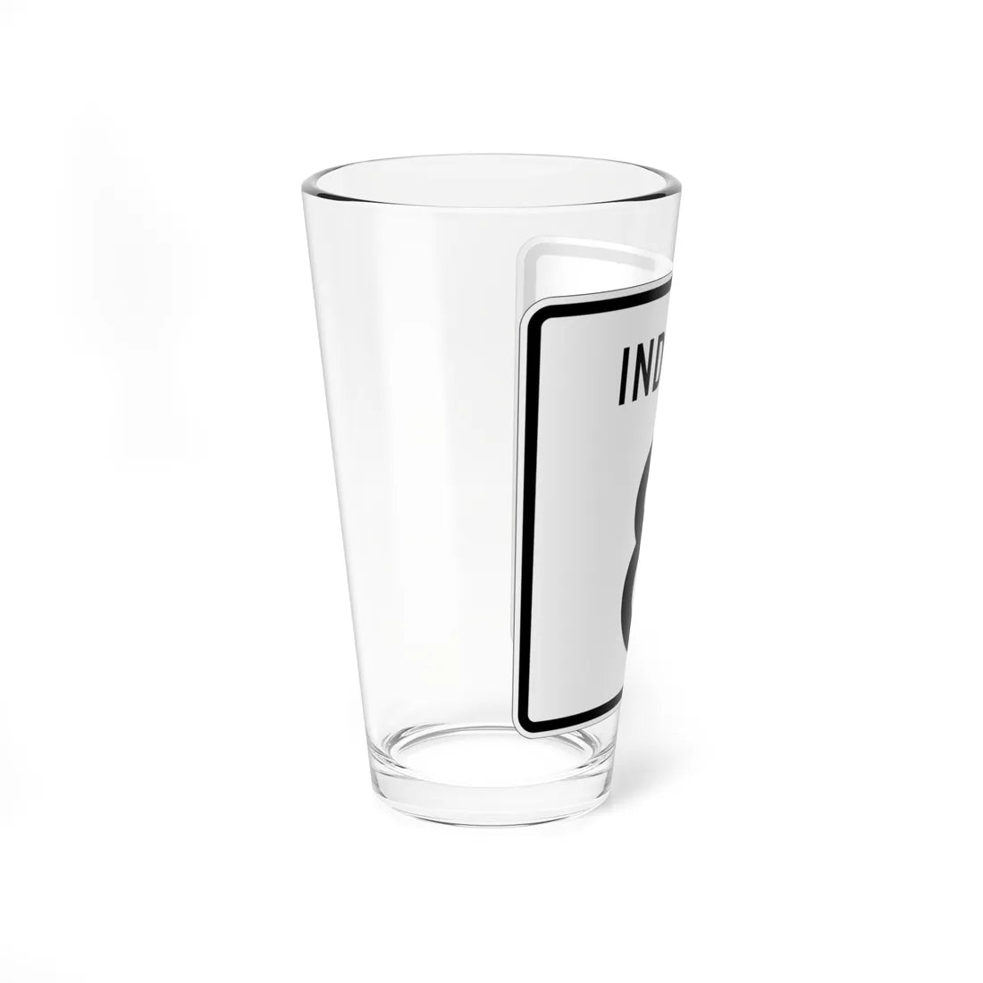 Indiana 8 (Indiana) (Road Sign) Pint Glass 16oz - Go Mug Yourself
