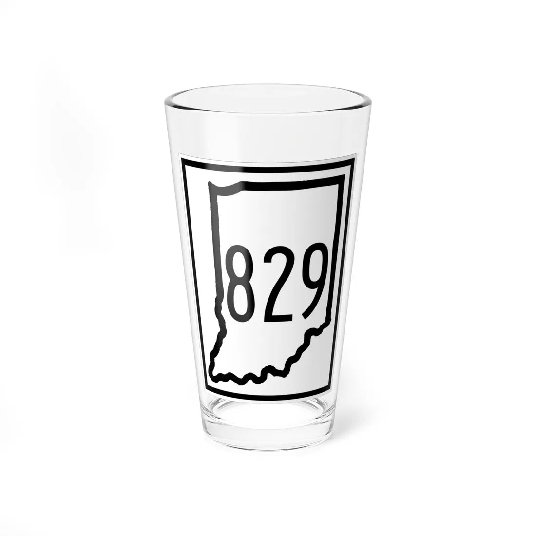 Indiana 829 1948 (Indiana) (Road Sign) Pint Glass 16oz 16oz - Go Mug Yourself
