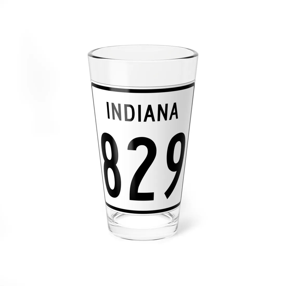 Indiana 829 1955 (Indiana) (Road Sign) Pint Glass 16oz 16oz - Go Mug Yourself