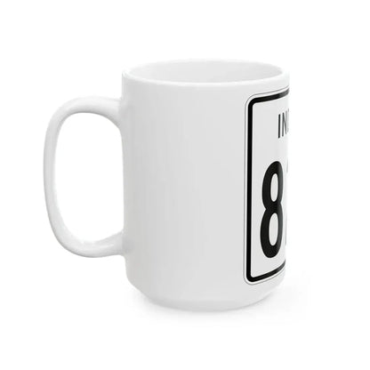 Indiana 829 1955 (Indiana) (Road Sign) White Coffee Mug - Go Mug Yourself