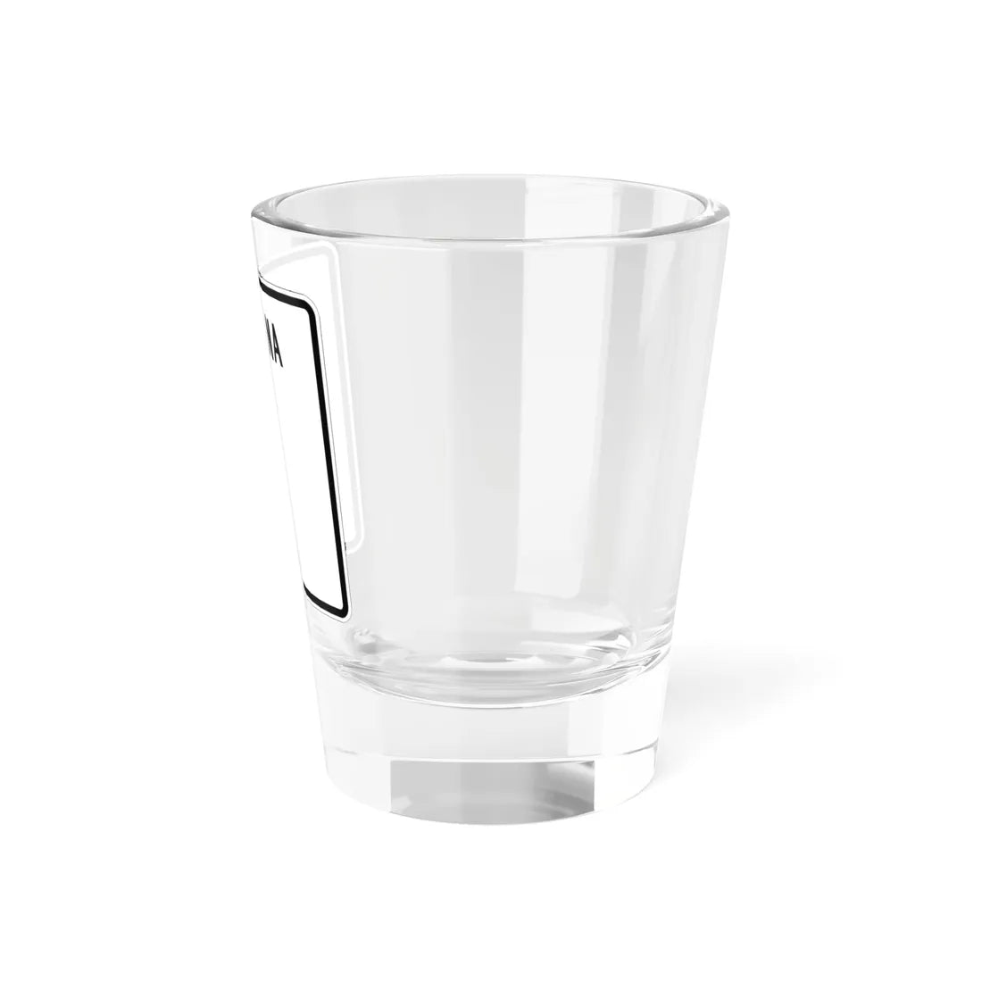 Indiana blank (Indiana) (Road Sign) Shot Glass 1.5oz - Go Mug Yourself