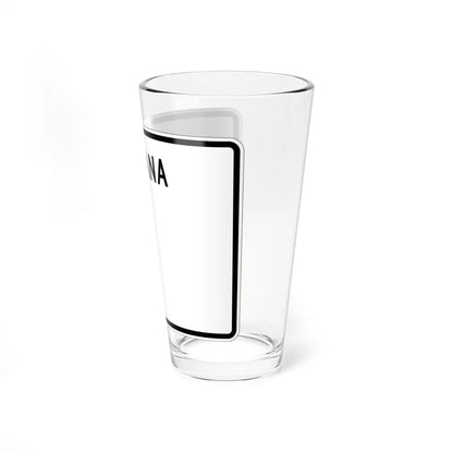 Indiana blank wide (Indiana) (Road Sign) Pint Glass 16oz - Go Mug Yourself