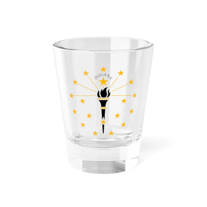 Indiana State Flag Emblem (India) Shot Glass 1.5oz 1.5oz - Go Mug Yourself