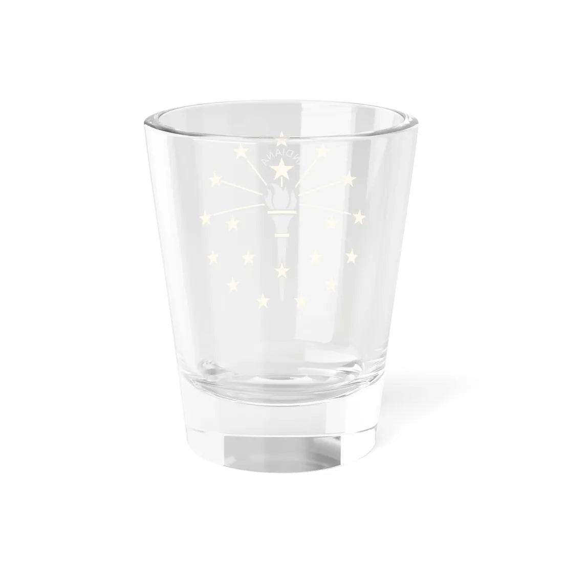 Indiana State Flag Emblem (India) Shot Glass 1.5oz - Go Mug Yourself