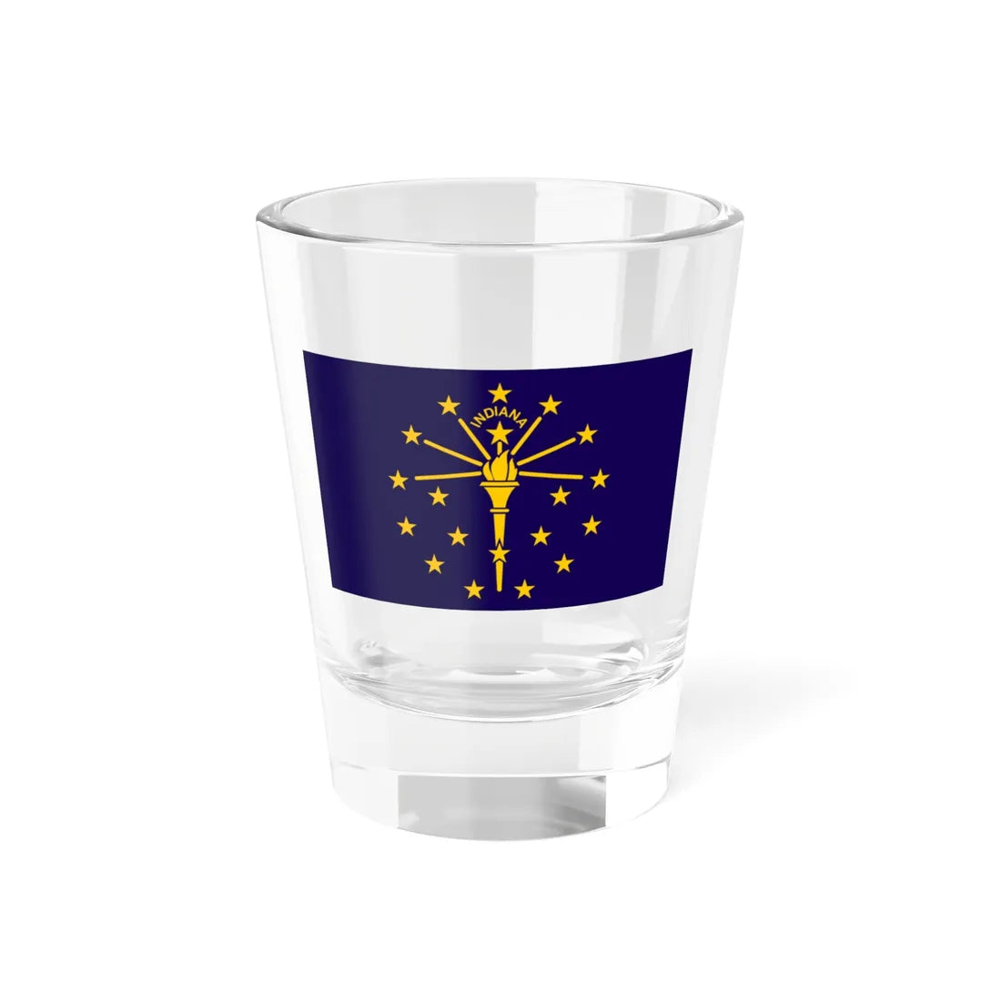 Indiana State Flag Variation (India) Shot Glass 1.5oz 1.5oz - Go Mug Yourself