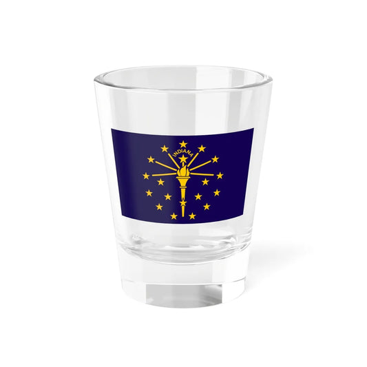 Indiana State Flag Variation (India) Shot Glass 1.5oz 1.5oz - Go Mug Yourself