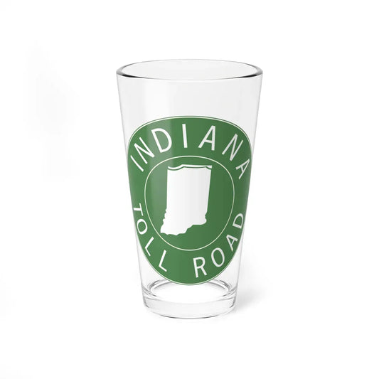 Indiana Toll Road logo 1968 (Indiana) (Road Sign) Pint Glass 16oz 16oz - Go Mug Yourself