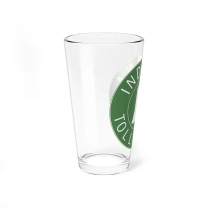 Indiana Toll Road logo 1968 (Indiana) (Road Sign) Pint Glass 16oz - Go Mug Yourself