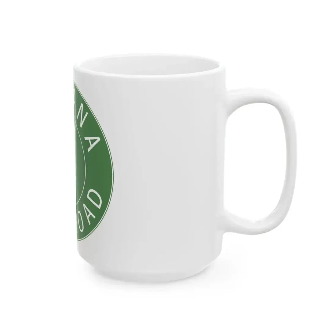Indiana Toll Road logo 1968 (Indiana) (Road Sign) White Coffee Mug - Go Mug Yourself