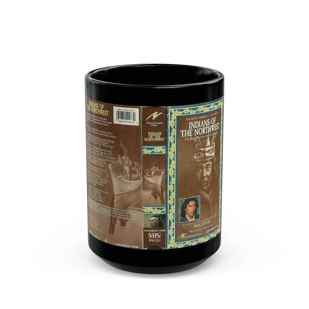 INDIANS OF THE NORTHWEST (VHS COVER) - Black Coffee Mug 15oz - Go Mug Yourself