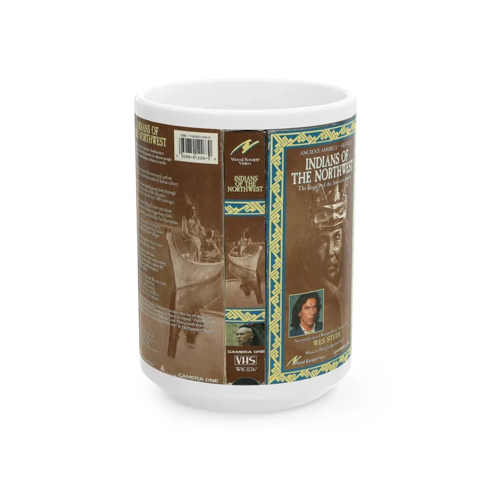 INDIANS OF THE NORTHWEST (VHS COVER) - White Coffee Mug 15oz - Go Mug Yourself