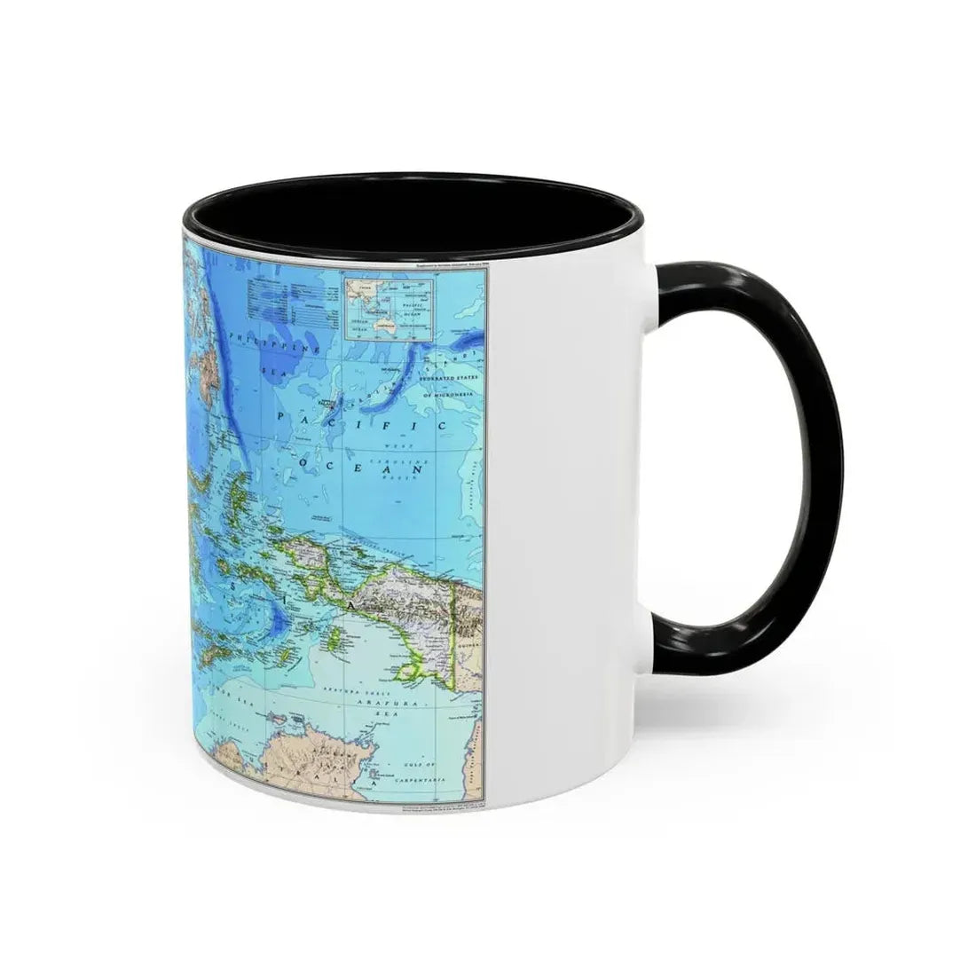Indonesia 1 (1996) (Map) Accent Coffee Mug - Go Mug Yourself