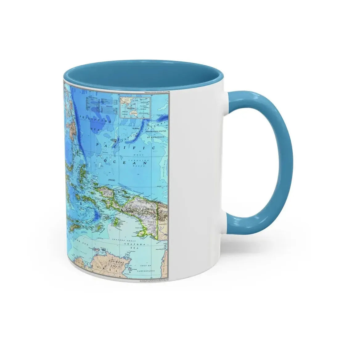 Indonesia 1 (1996) (Map) Accent Coffee Mug - Go Mug Yourself
