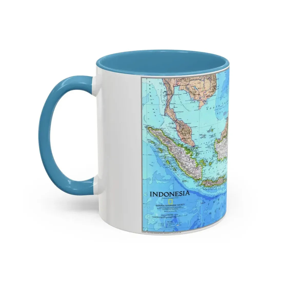 Indonesia 1 (1996) (Map) Accent Coffee Mug - Go Mug Yourself
