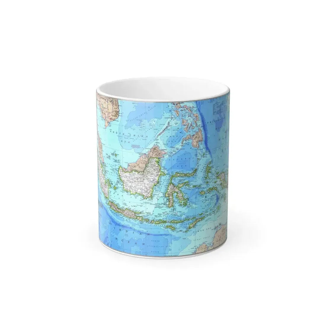 Indonesia 1 (1996) (Map) Color Changing Mug 11oz Default Title 11oz - Go Mug Yourself