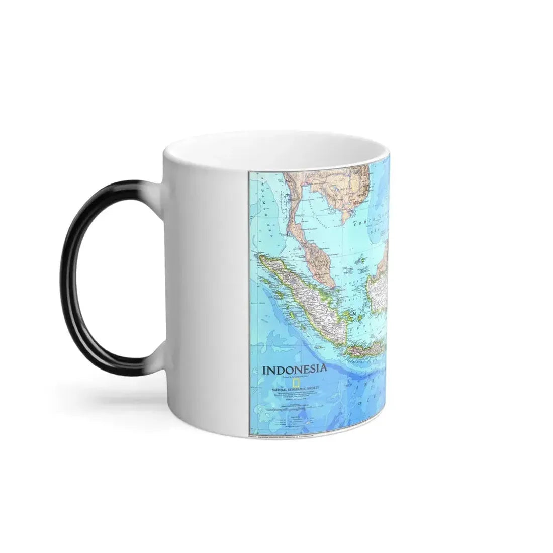 Indonesia 1 (1996) (Map) Color Changing Mug 11oz - Go Mug Yourself