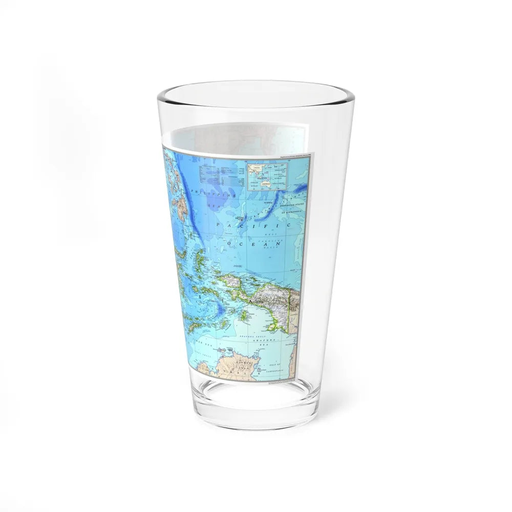 Indonesia 1 (1996) (Map) Pint Glass 16oz-Go Mug Yourself