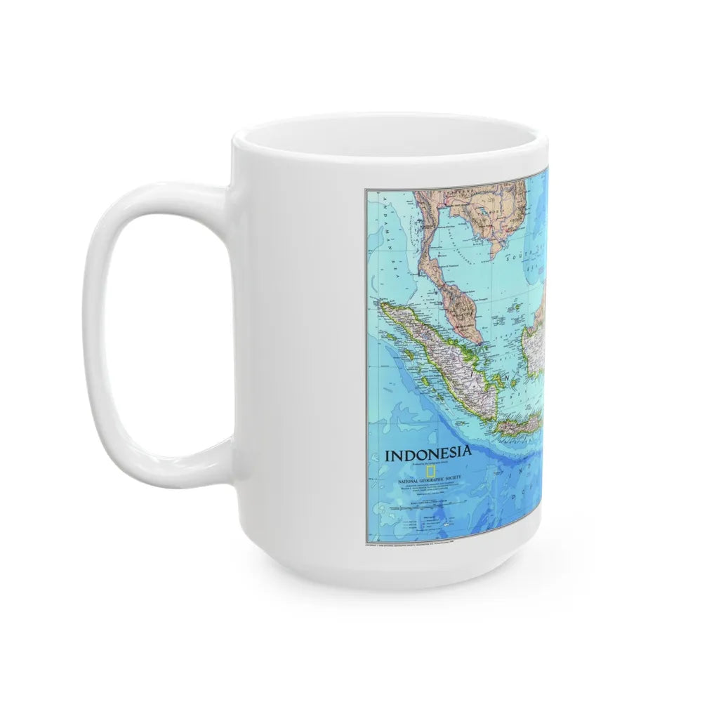 Indonesia 1 (1996) (Map) White Coffee Mug-Go Mug Yourself