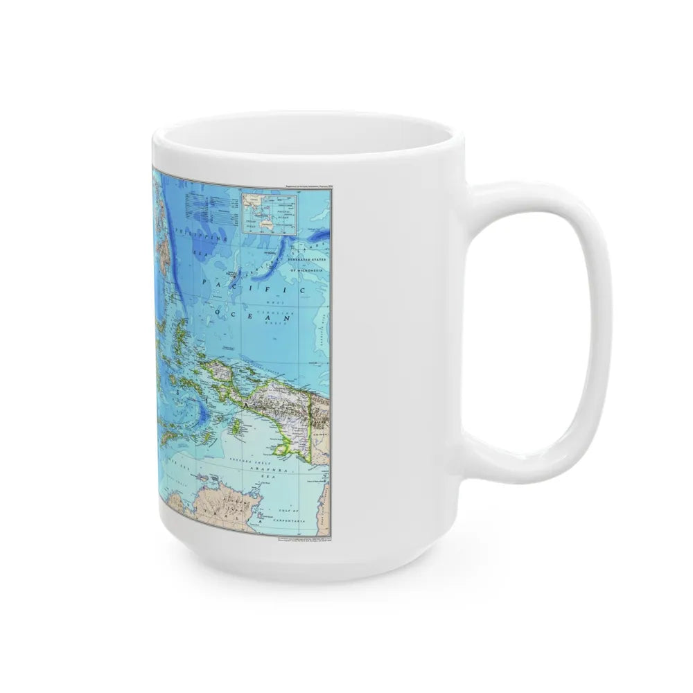 Indonesia 1 (1996) (Map) White Coffee Mug-Go Mug Yourself