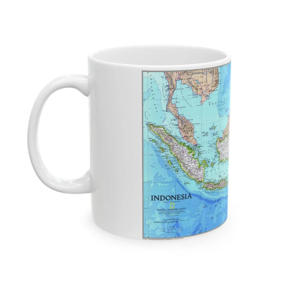 Indonesia 1 (1996) (Map) White Coffee Mug-Go Mug Yourself