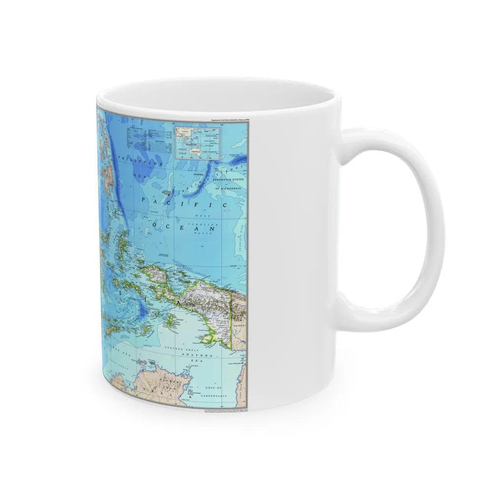 Indonesia 1 (1996) (Map) White Coffee Mug-Go Mug Yourself