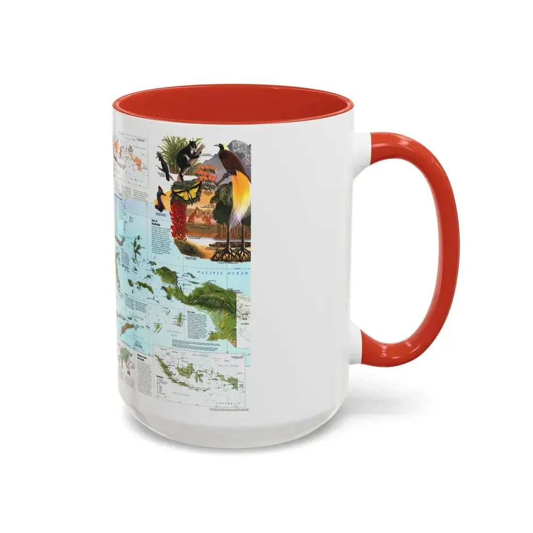 Indonesia 2 (1996) (Map) Accent Coffee Mug - Go Mug Yourself