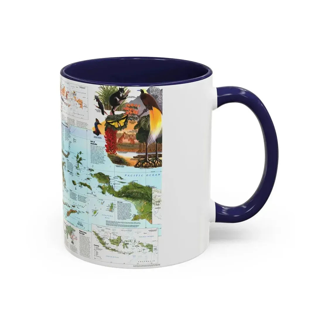 Indonesia 2 (1996) (Map) Accent Coffee Mug - Go Mug Yourself