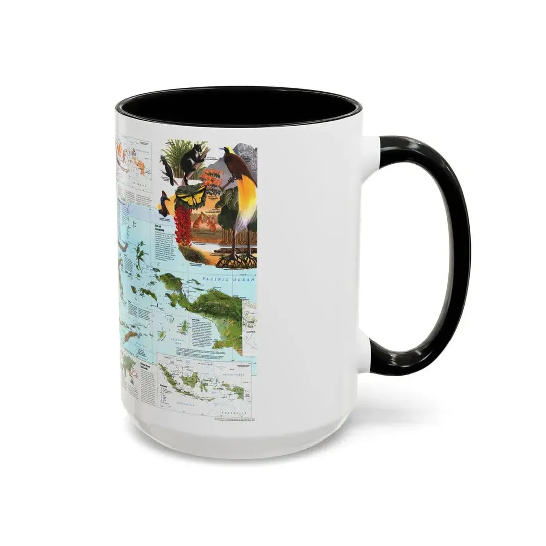 Indonesia 2 (1996) (Map) Accent Coffee Mug - Go Mug Yourself