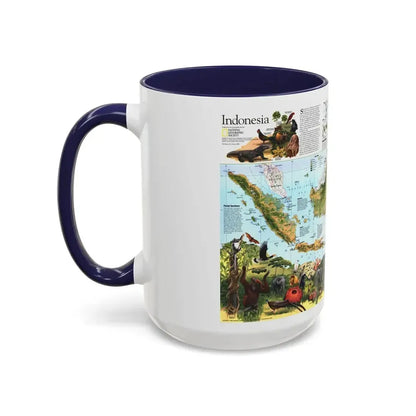 Indonesia 2 (1996) (Map) Accent Coffee Mug - Go Mug Yourself