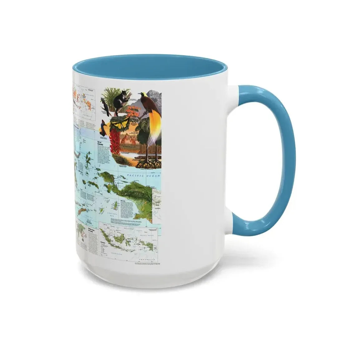 Indonesia 2 (1996) (Map) Accent Coffee Mug - Go Mug Yourself