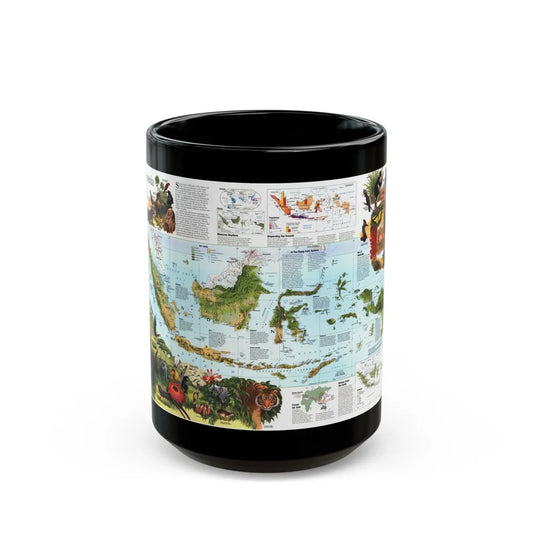 Indonesia 2 (1996) (Map) Black Coffee Mug-15oz-Go Mug Yourself