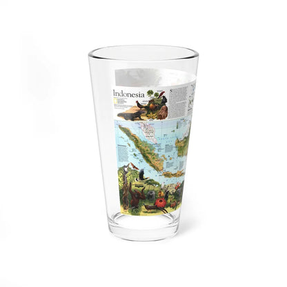 Indonesia 2 (1996) (Map) Pint Glass 16oz-Go Mug Yourself