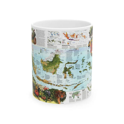 Indonesia 2 (1996) (Map) White Coffee Mug-11oz-Go Mug Yourself