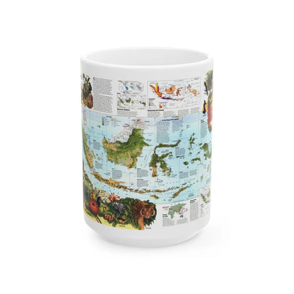 Indonesia 2 (1996) (Map) White Coffee Mug-15oz-Go Mug Yourself