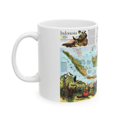 Indonesia 2 (1996) (Map) White Coffee Mug-Go Mug Yourself