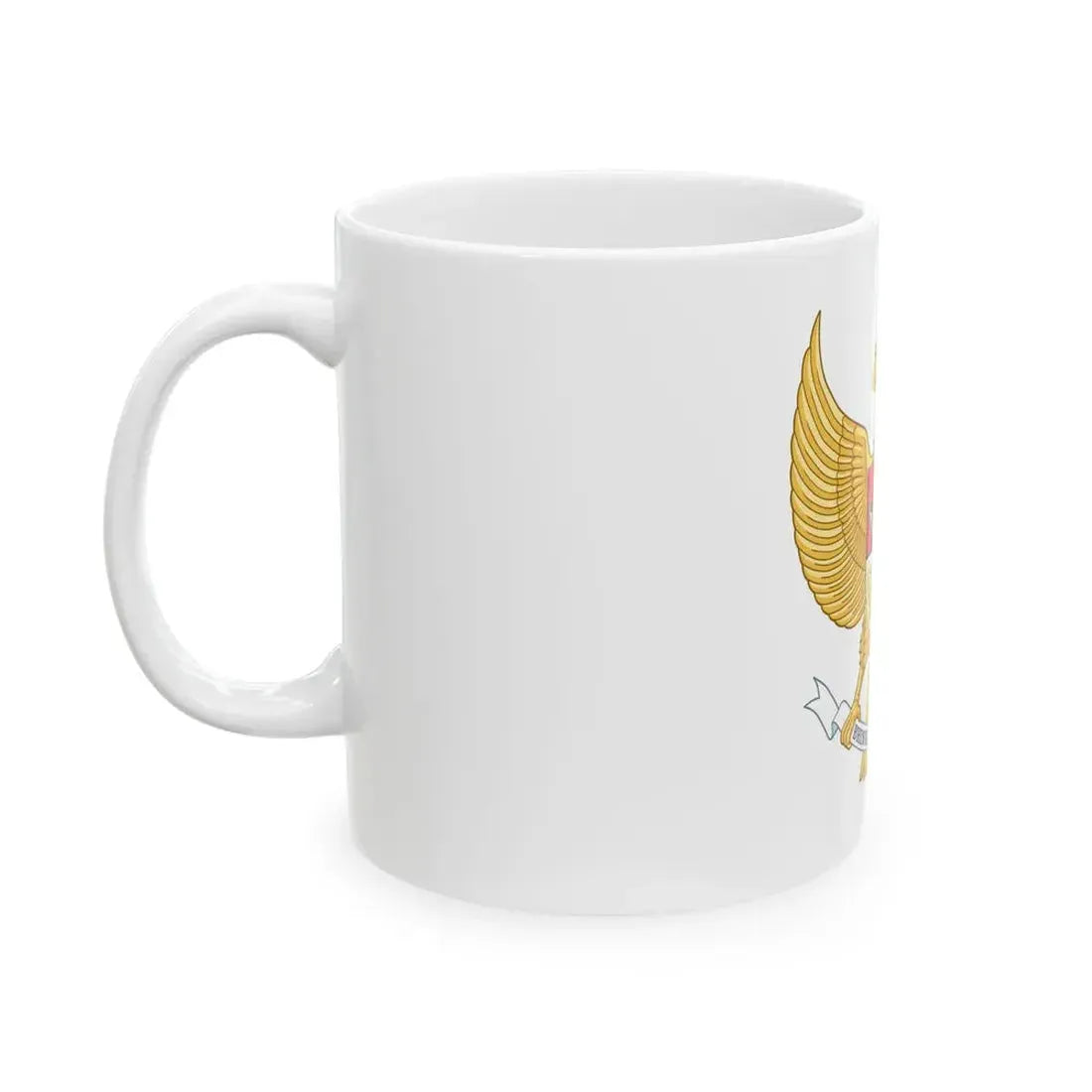 Indonesia coat of arms flag (Indonesia) White Coffee Mug - Go Mug Yourself