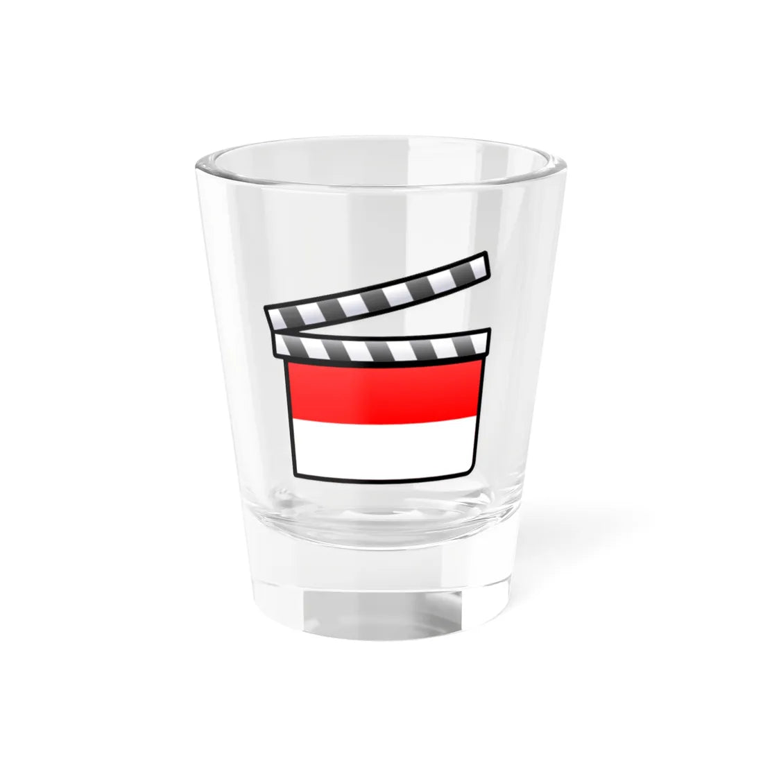 Indonesia film clapperboard (Indonesia) Shot Glass 1.5oz 1.5oz - Go Mug Yourself