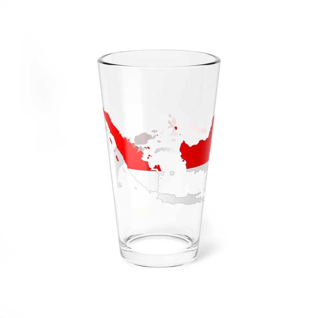 Indonesia Map Flag (Indonesia) Pint Glass 16oz - Go Mug Yourself