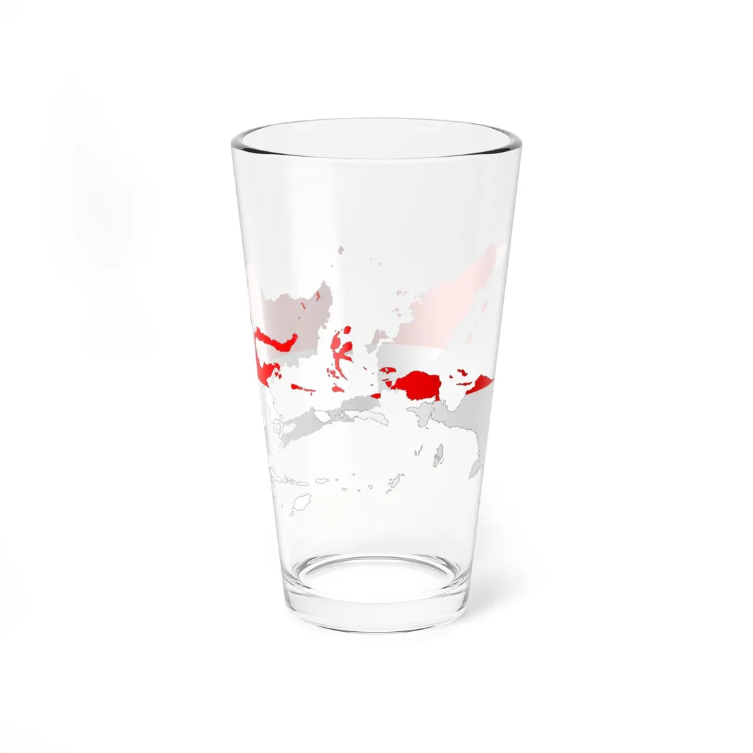 Indonesia Map Flag (Indonesia) Pint Glass 16oz - Go Mug Yourself