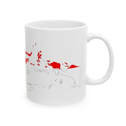 Indonesia Map Flag (Indonesia) White Coffee Mug - Go Mug Yourself