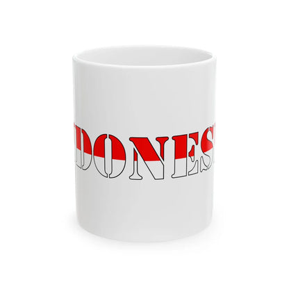 Indonesia Merah Putih (Indonesia) White Coffee Mug 11oz - Go Mug Yourself