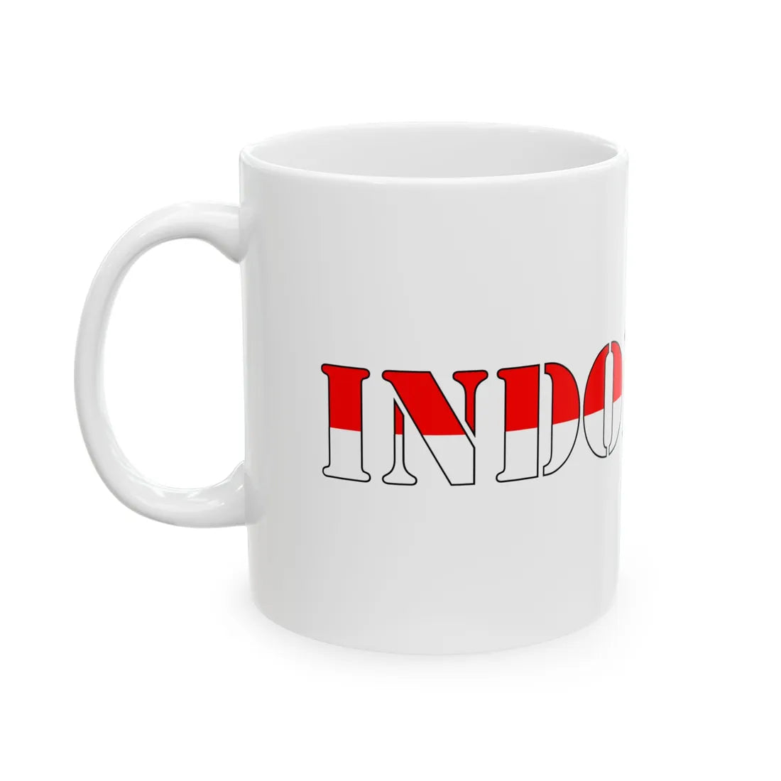 Indonesia Merah Putih (Indonesia) White Coffee Mug - Go Mug Yourself