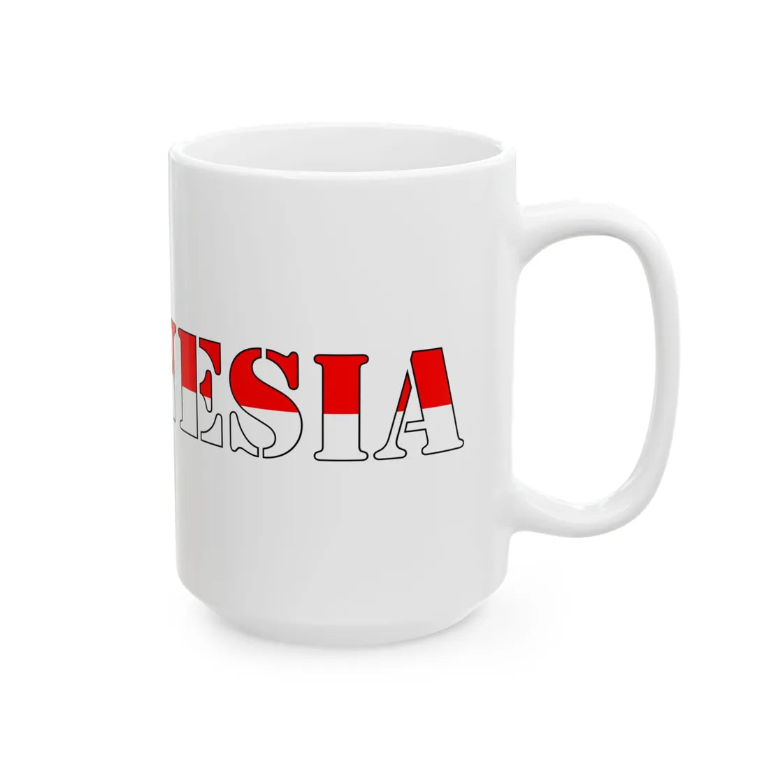 Indonesia Merah Putih (Indonesia) White Coffee Mug - Go Mug Yourself