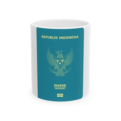 Indonesia Passport - White Coffee Mug 11oz - Go Mug Yourself