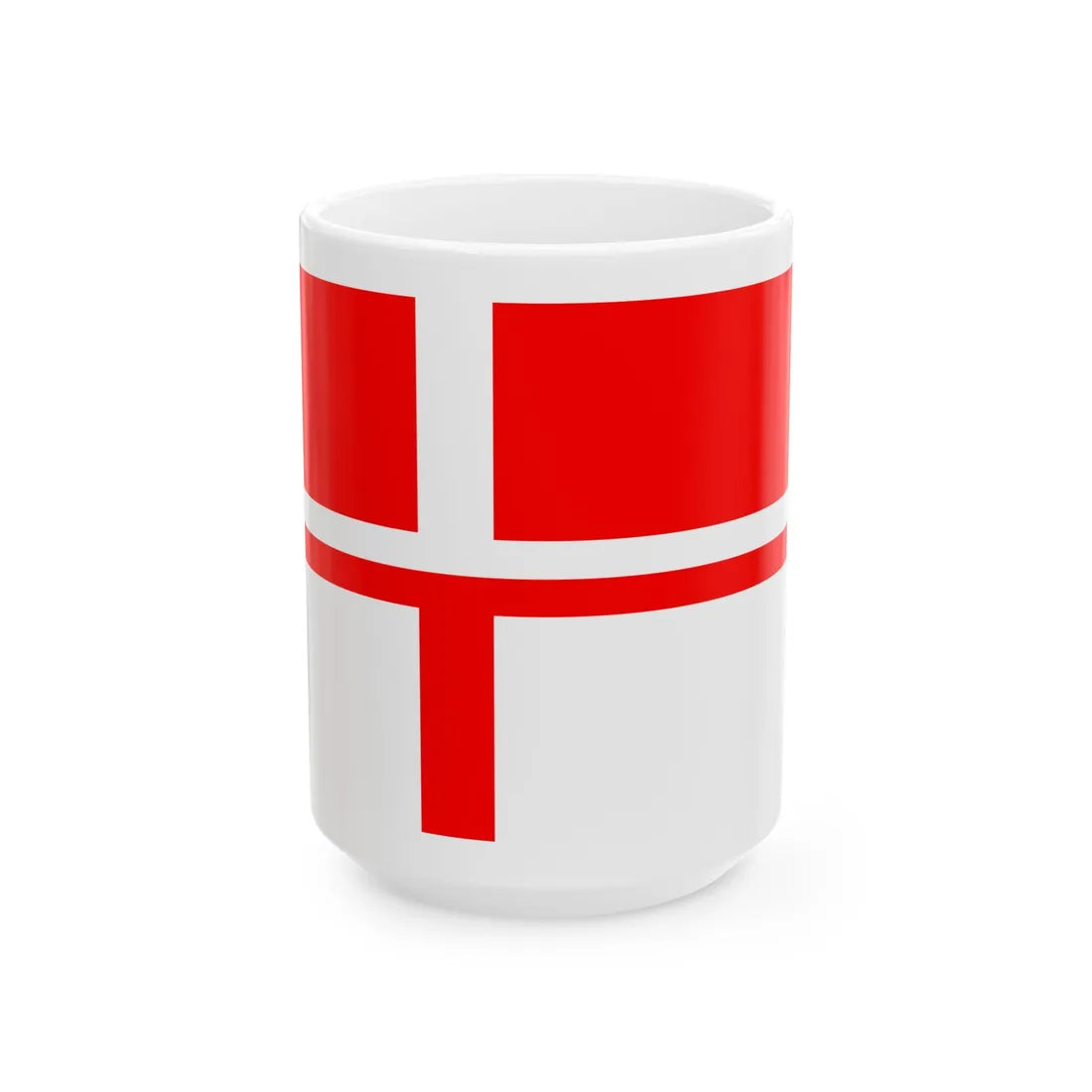 Indonesian Nordic Cross (Indonesia) White Coffee Mug 15oz - Go Mug Yourself